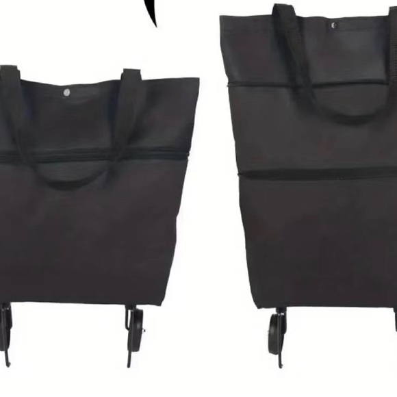 1 PC Portable collapsible shopping cart trolley with wheels - Picture 3 of 11